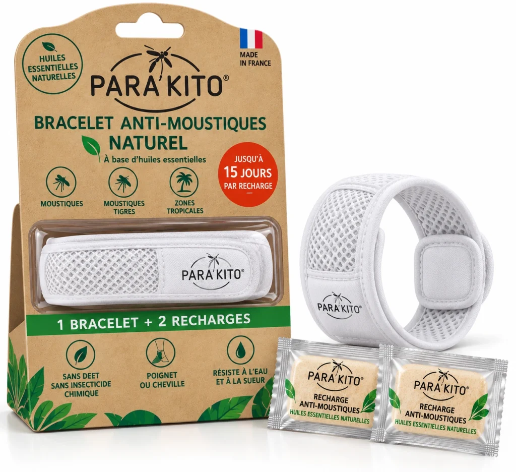 parakito-bracelet anti-moustiques blanc-1 bracelet