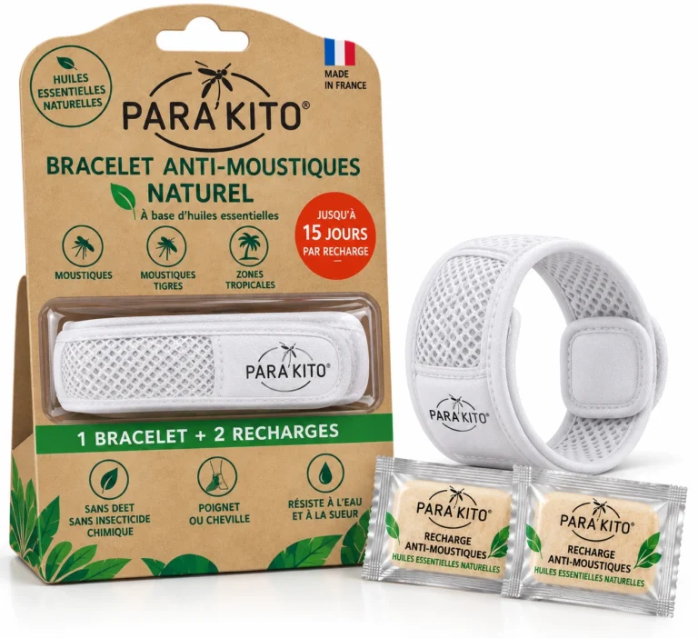 parakito-bracelet anti-moustiques blanc-1 bracelet