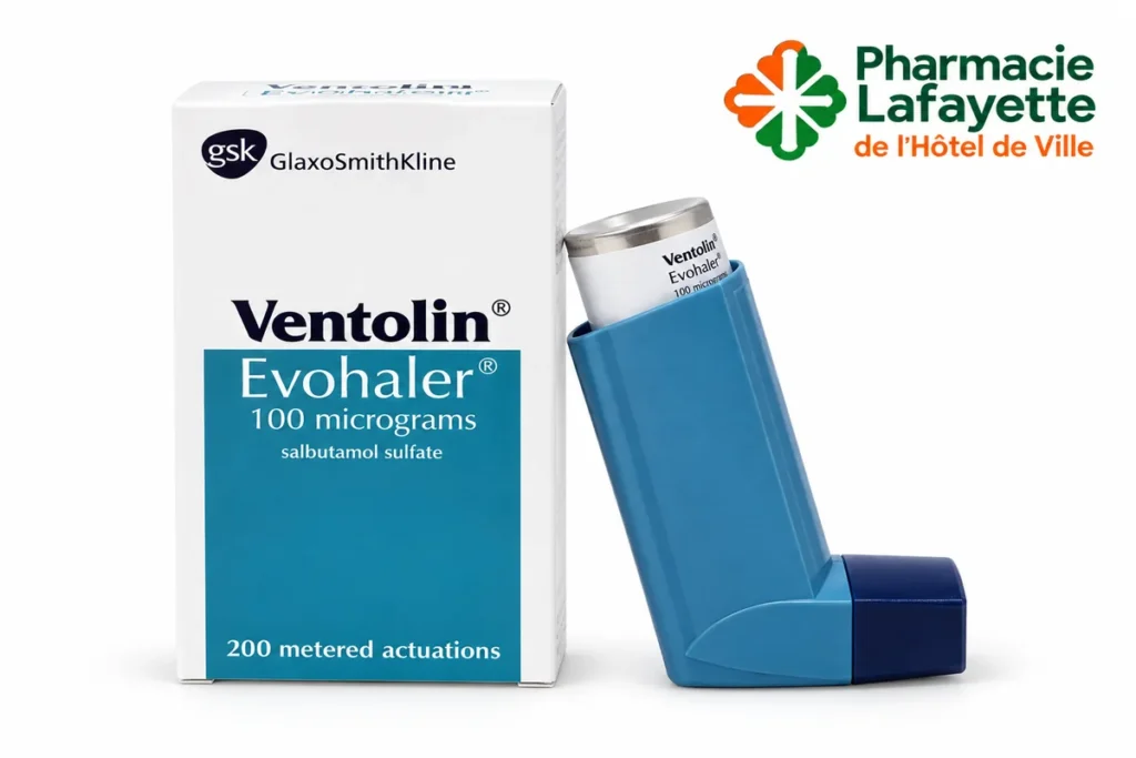 Inhalateur de Ventoline 100mcg